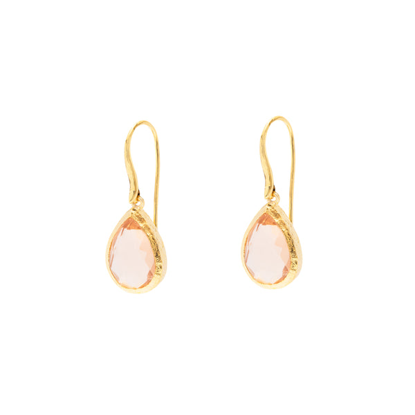 Sola teardrop semi-precious earrings