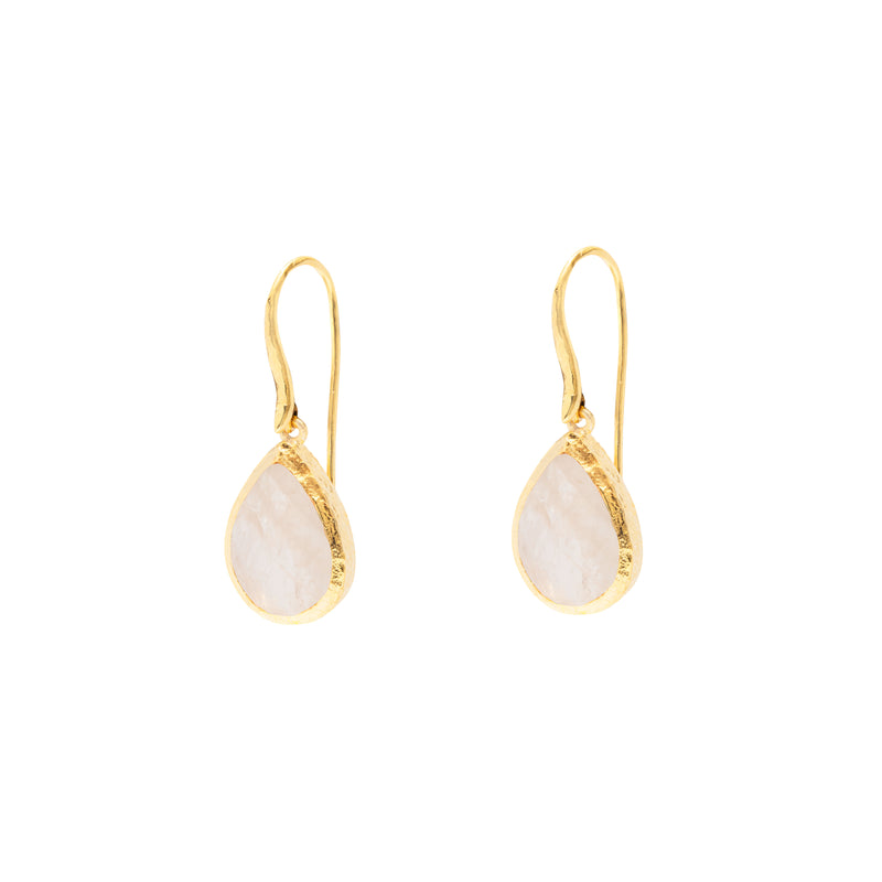 Sola teardrop semi-precious earrings