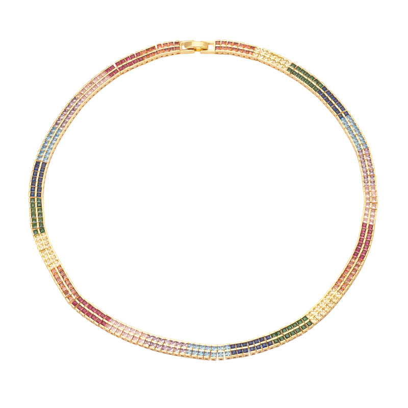 Multicolor discount crystal necklace