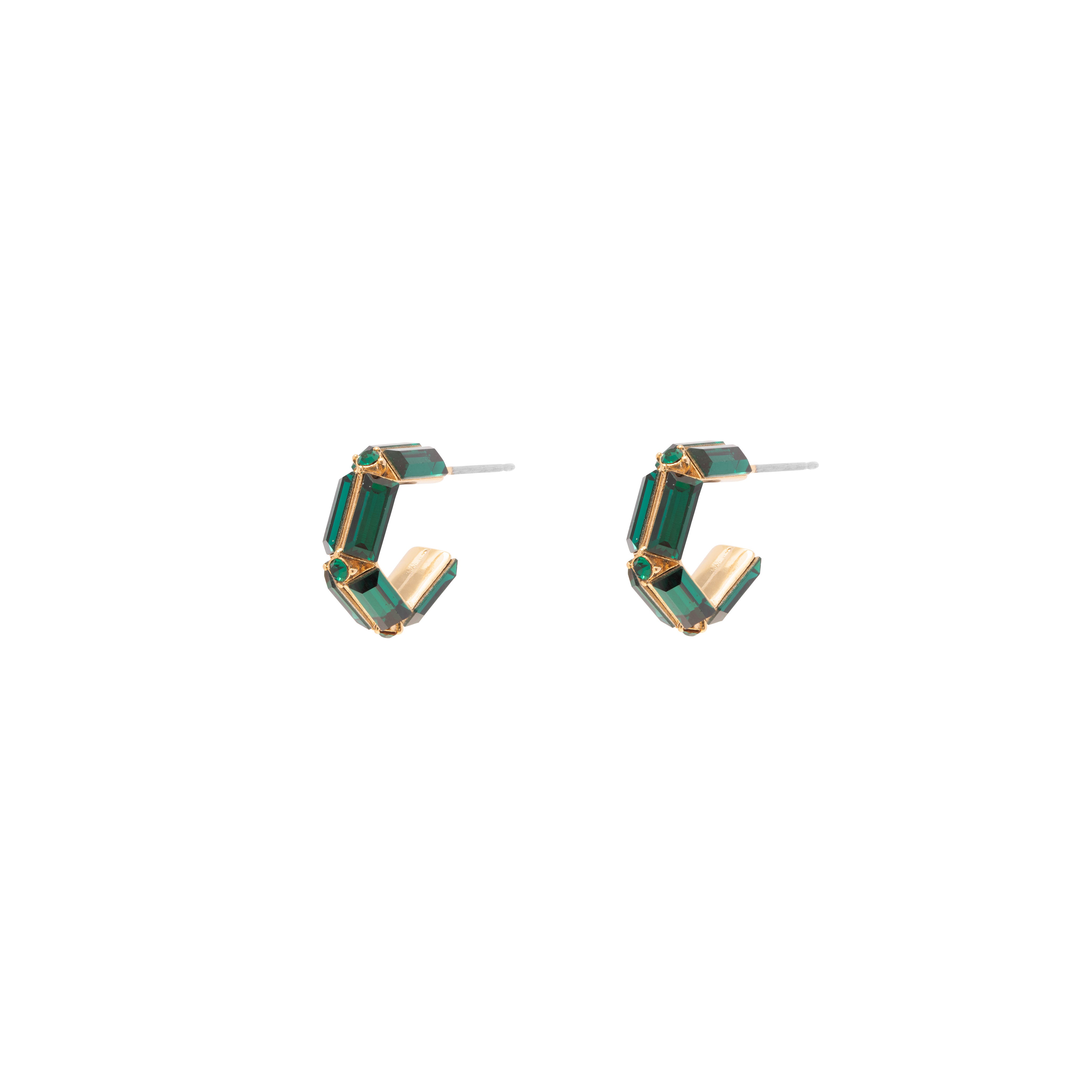 Treva crystal hoops