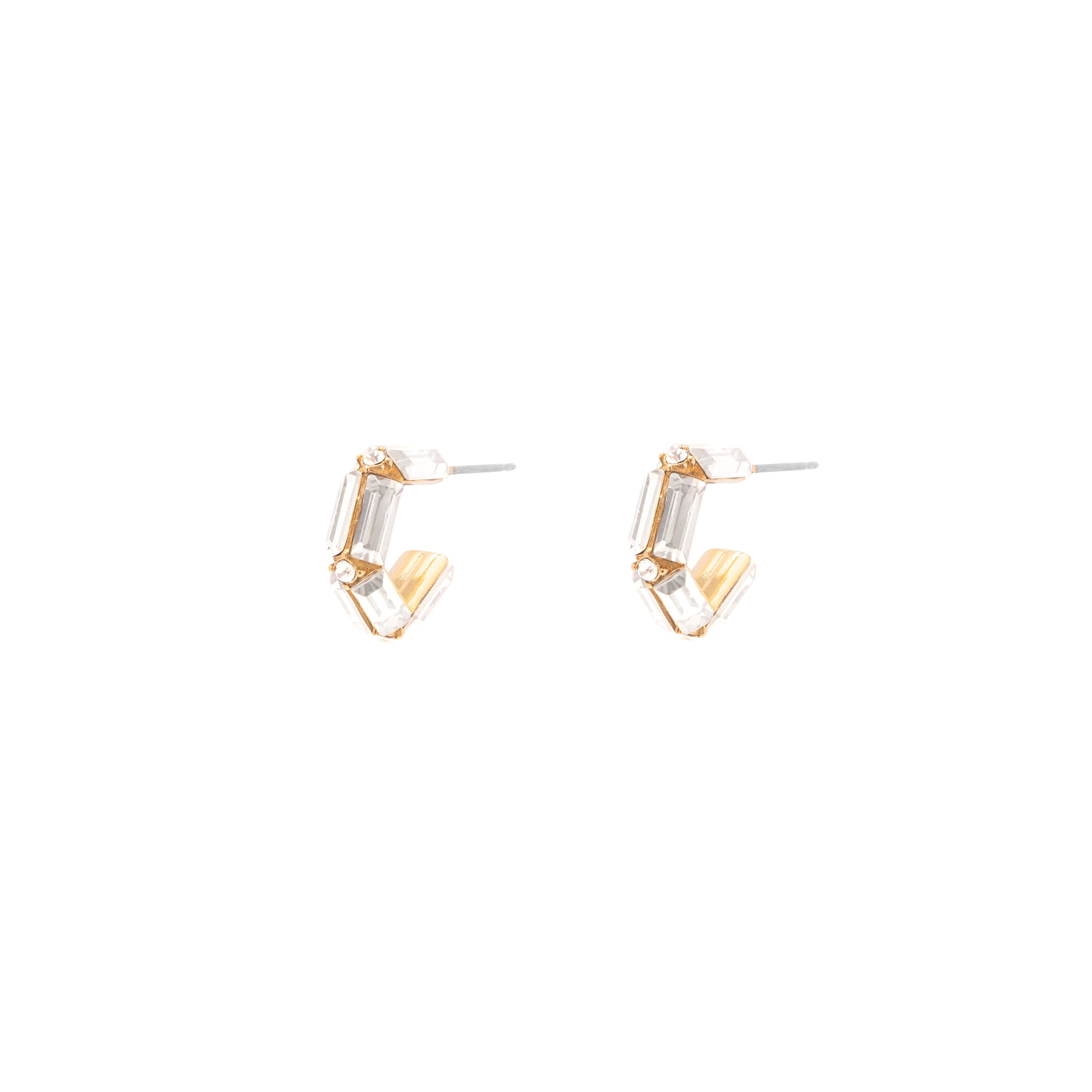 Treva crystal hoops