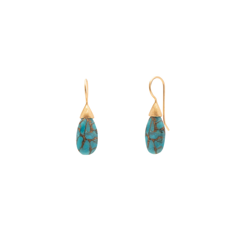 Imogen semi precious drop earrings