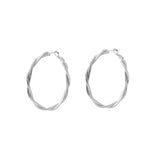 Twist fashion hoop earrings