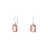 Valent rectangle drop semi-precious earrings