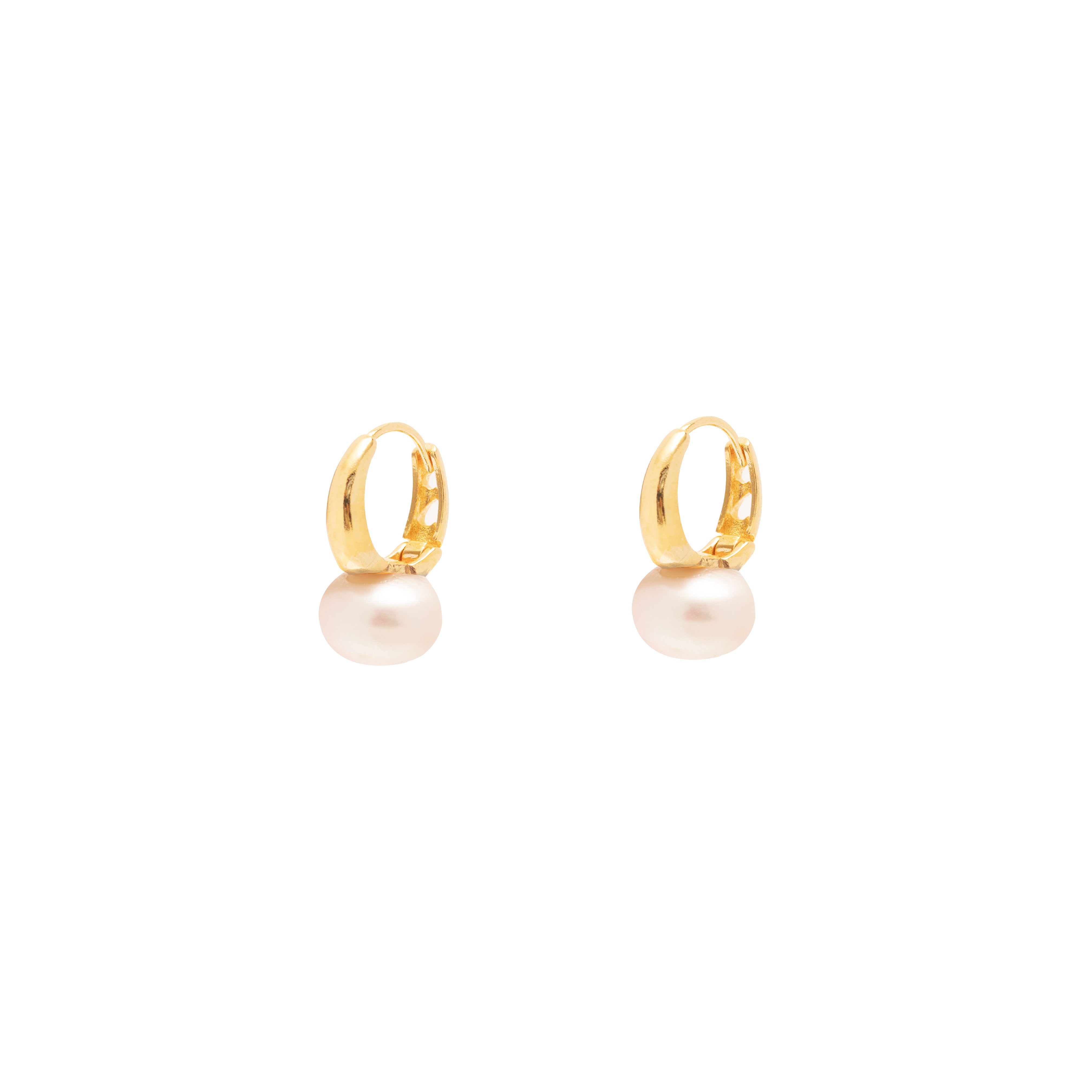 Valtina freshwater hoop earrings | MEZI