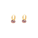 Valtina freshwater hoop earrings