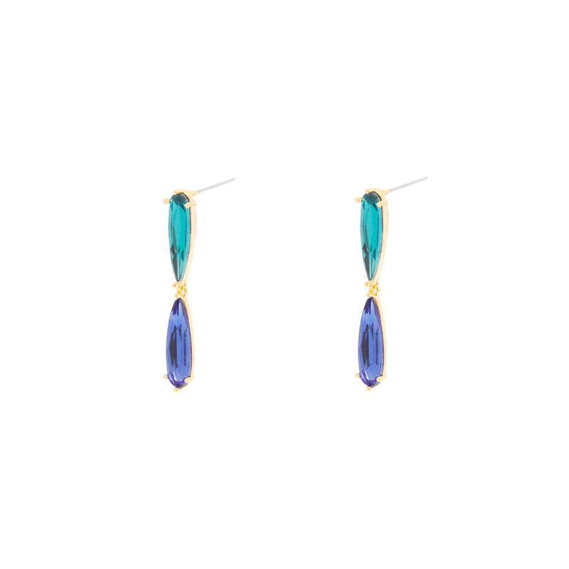 Vesa drop crystal earrings