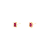 Vola baguette crystal studs