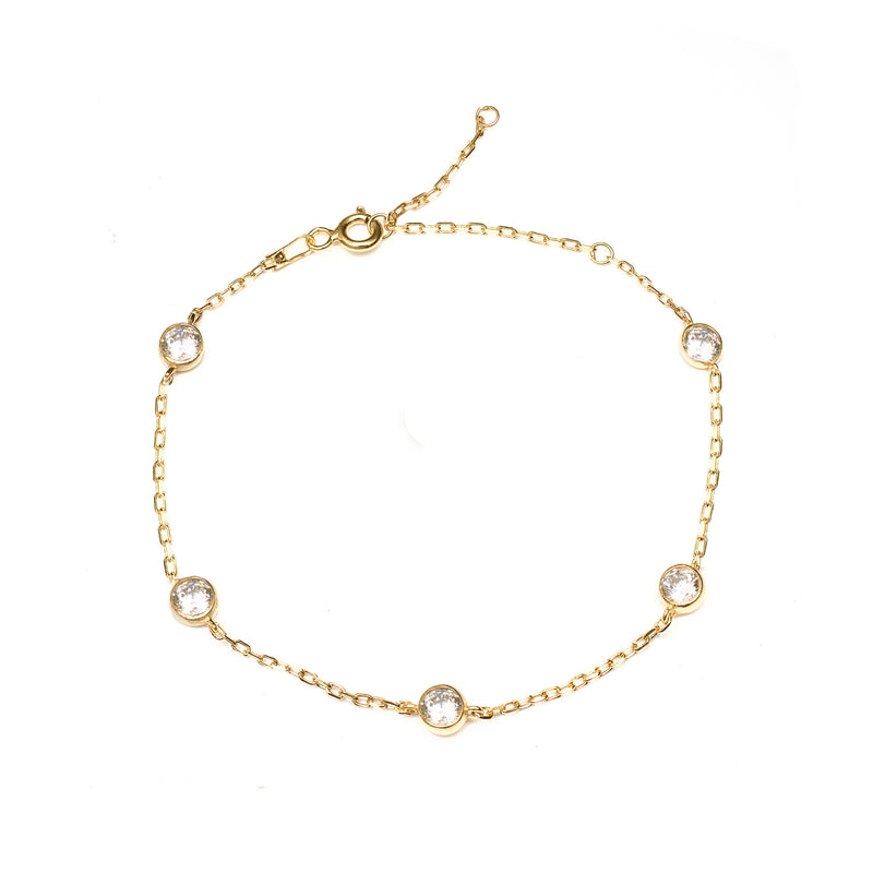 Volta eyelet crystal bracelet