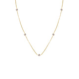 Volta eyelet crystal necklace