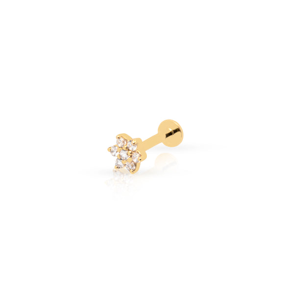 Willow labret 14k gold