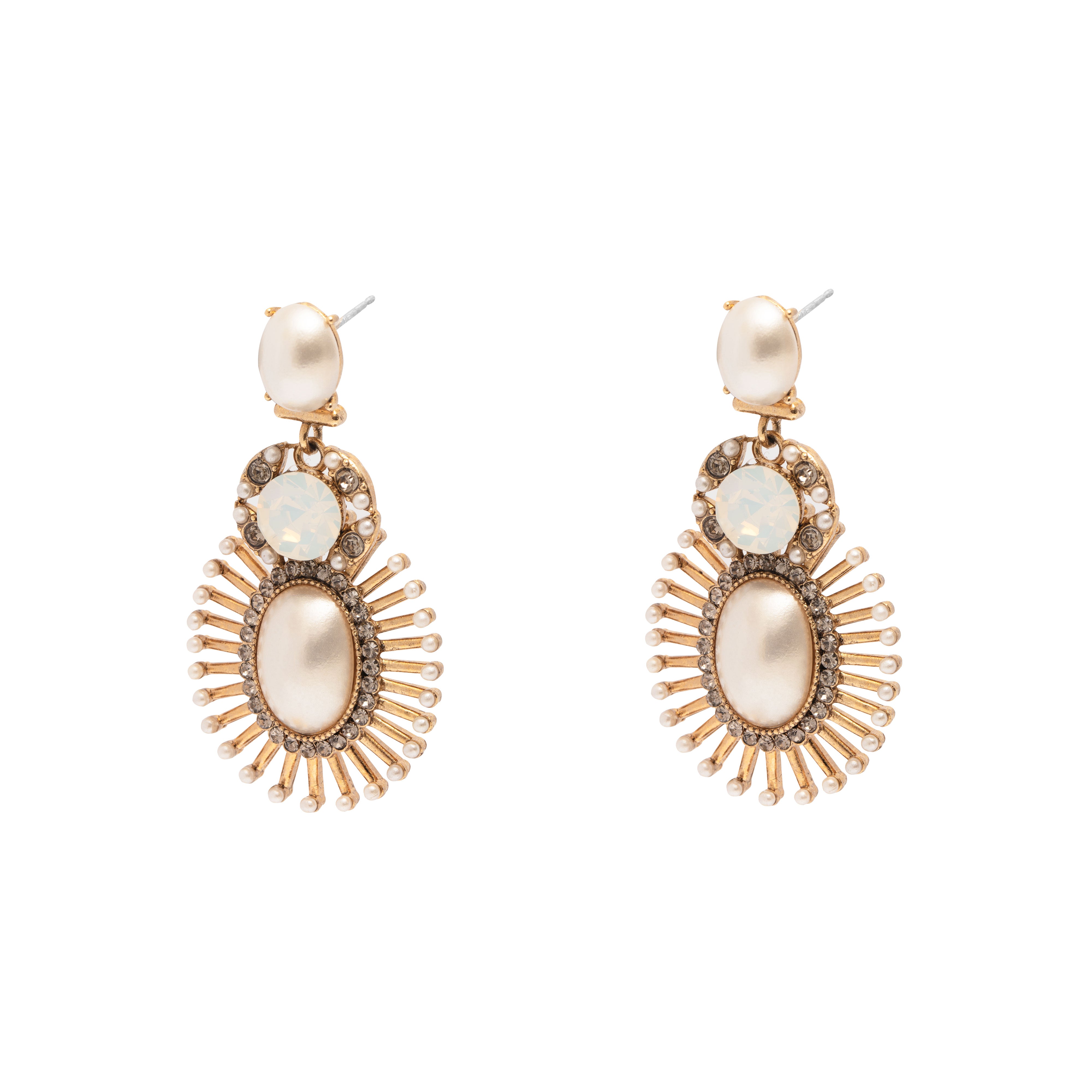 Zalden antique pearl earrings | MEZI