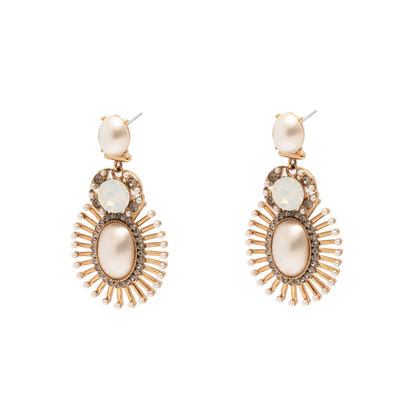 Zalden antique pearl earrings