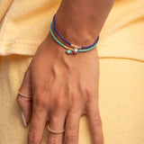 Pilara semi precious stone evil eye bracelet