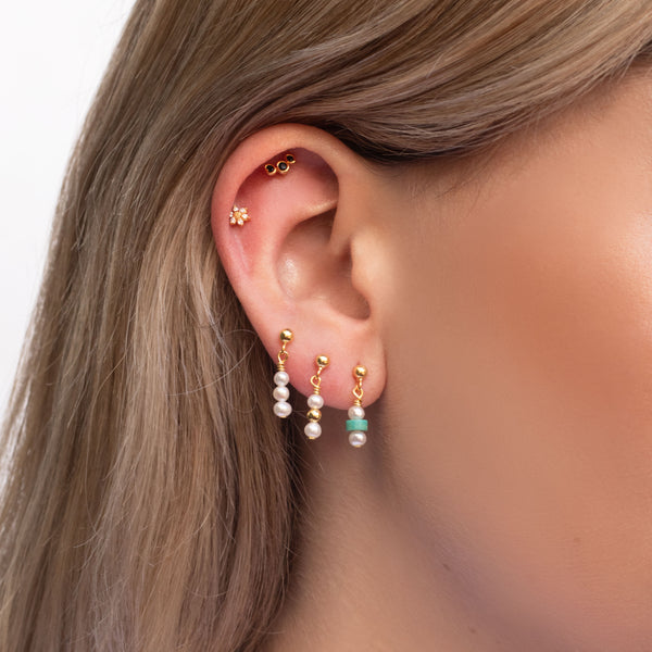 Solia freshwater pearl drop earrings