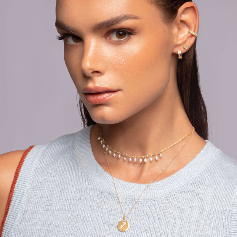 Dora crystal ear cuff
