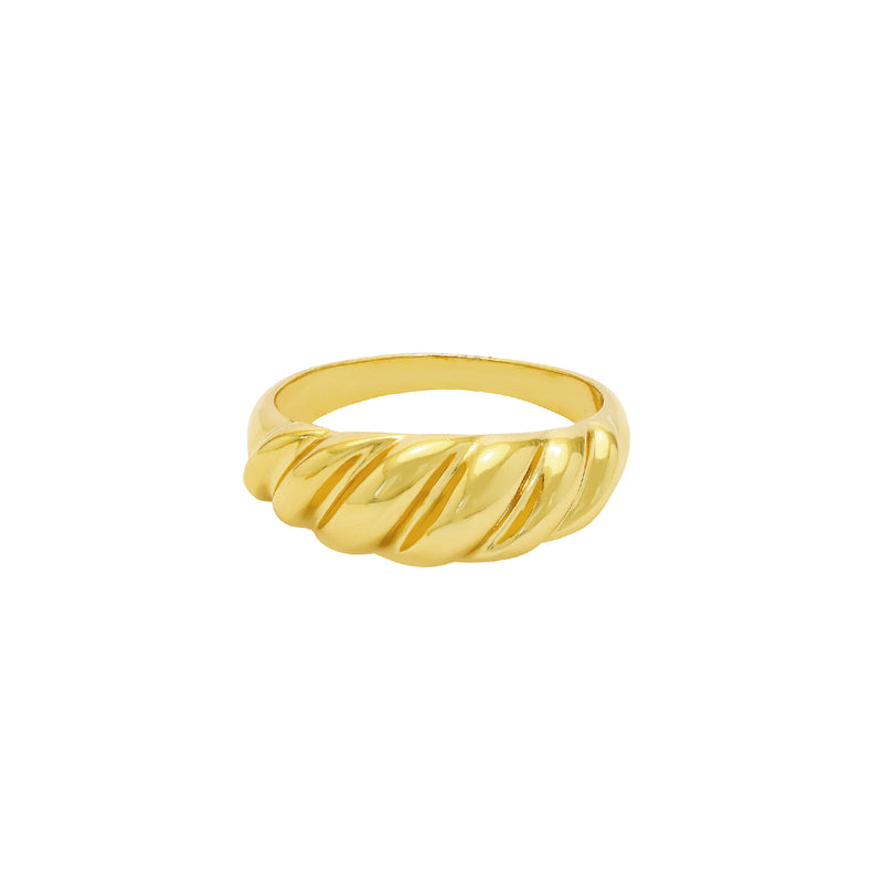 Alanis 2 micron gold ring