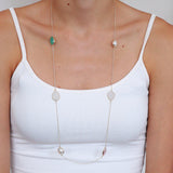 Alisha freshwater pearl and semi-precious stone necklace