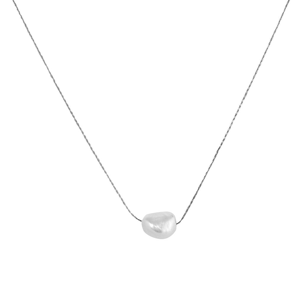 Lurice large freshwater pearl gold pendant | MEZI