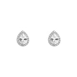 Benoni crystal tear drop studs