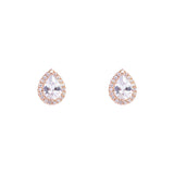 Benoni crystal tear drop studs