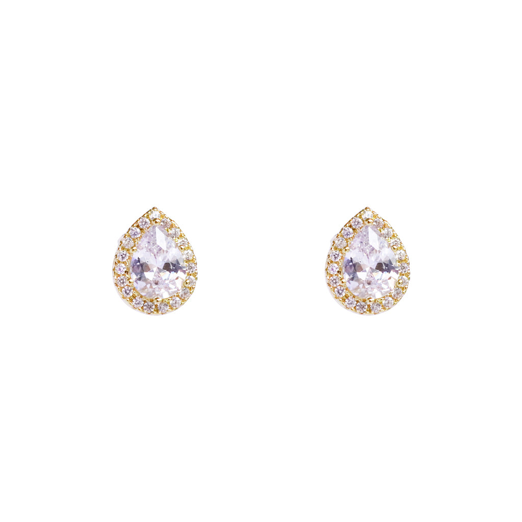 Benoni crystal tear drop studs