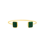Cecilia semi precious gold cuff bracelet