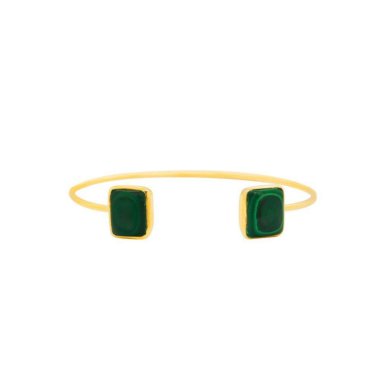 Cecilia semi precious gold cuff bracelet
