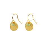 Beata gold disc earrings