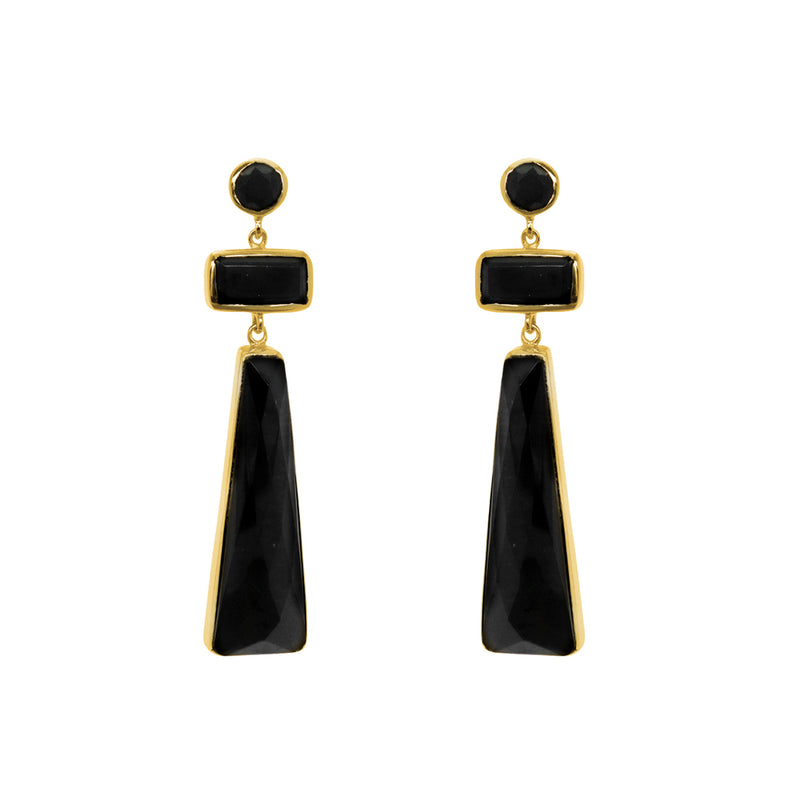 Camila semi precious 2 micron earring