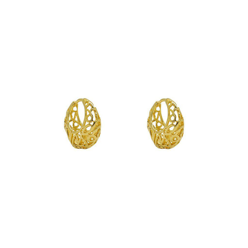 Chike filigree hoop earrings