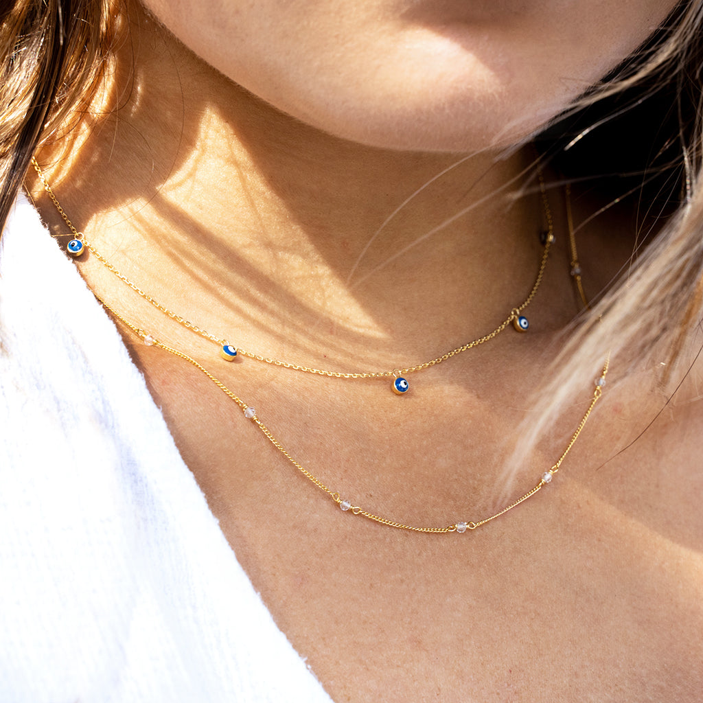 Evil eye multiple necklace | MEZI