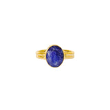 Esa lapis gold filled semi-precious ring