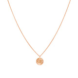 Evil eye rose gold pendant