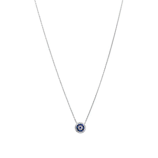 Evil eye large round pendant