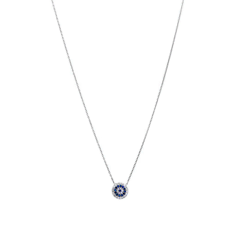 Evil eye cheap round necklace