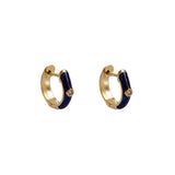 Edie enamel huggies