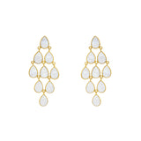 Everly semi precious 2 micron earrings