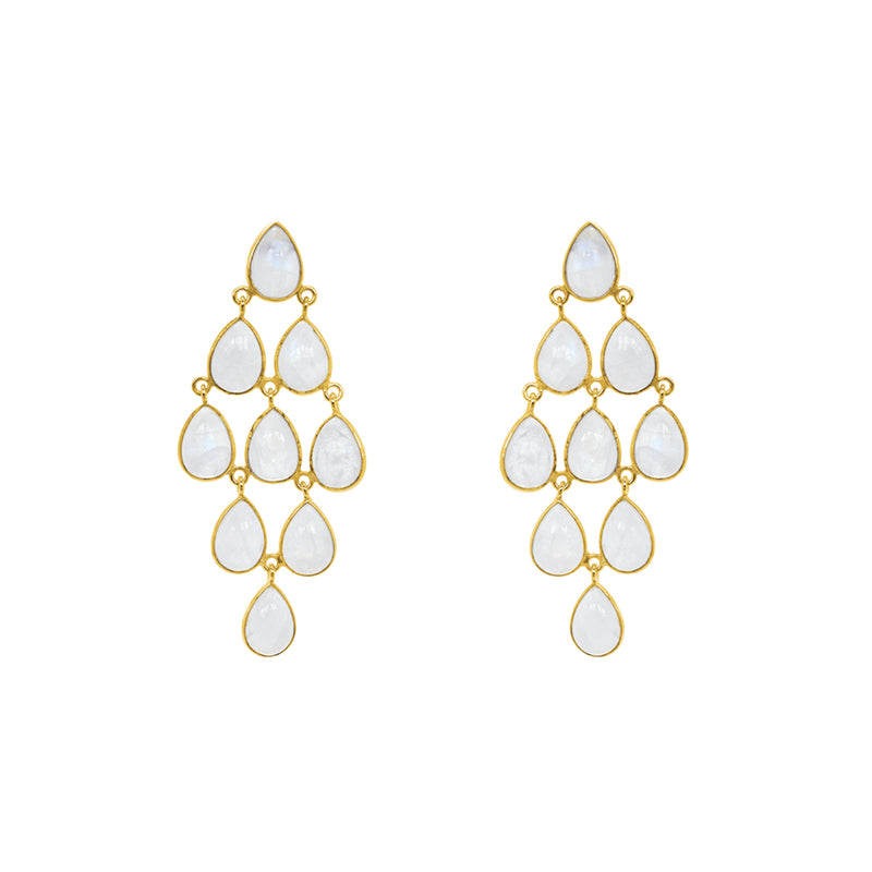Everly semi precious 2 micron earrings