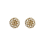 Ezri 2 micron gold plated filigree studs