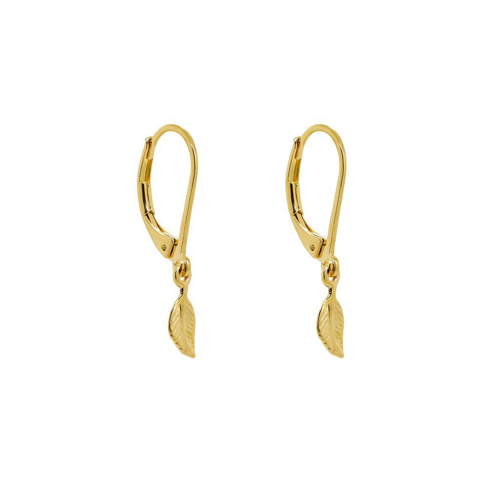 Rese feather earrings | MEZI