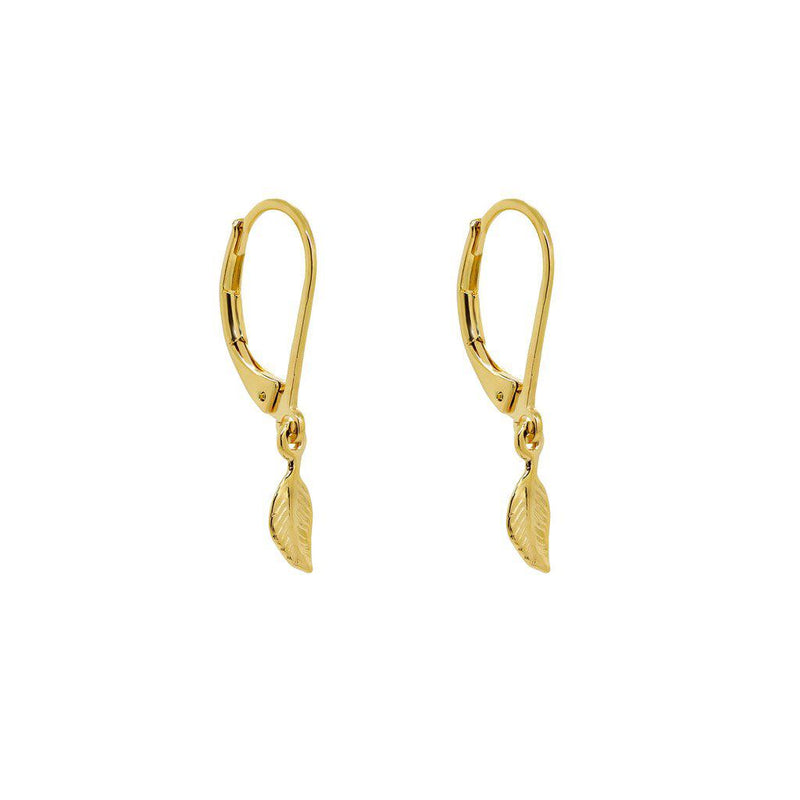 Rese feather earrings