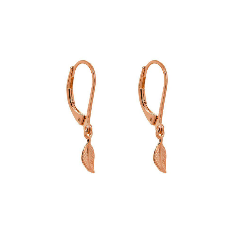Rese feather earrings