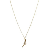 Flying bird gold filled pendant