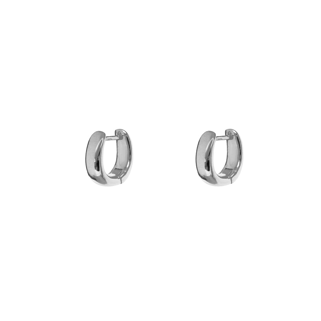 Halon 1 micron gold hoops | MEZI
