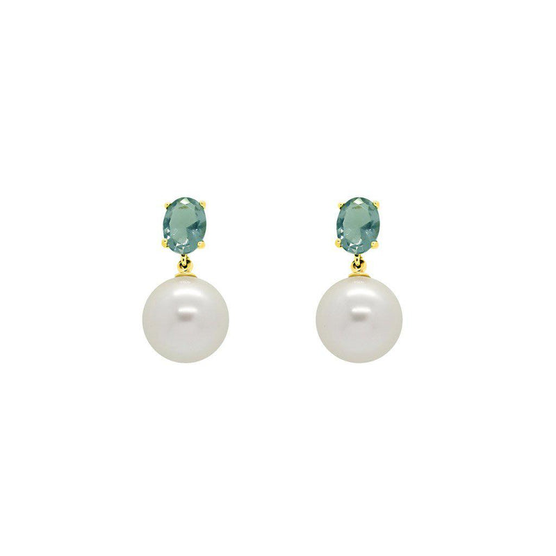 Pearl and crystal deals earrings