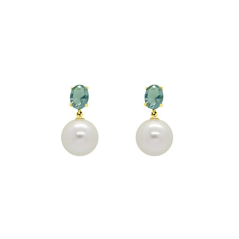 Henri pearl and crystal earrings