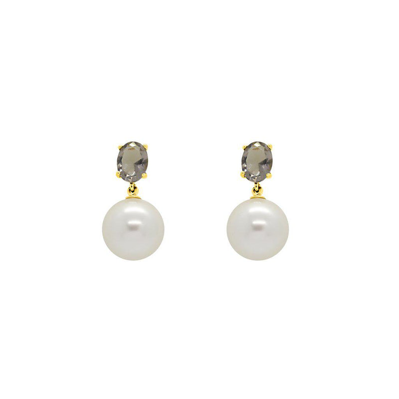 Pearl hotsell crystal earrings