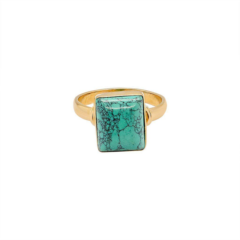 Hollye gold filled turquoise semi-precious ring