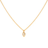 Louna diamond semi-precious stone pendant